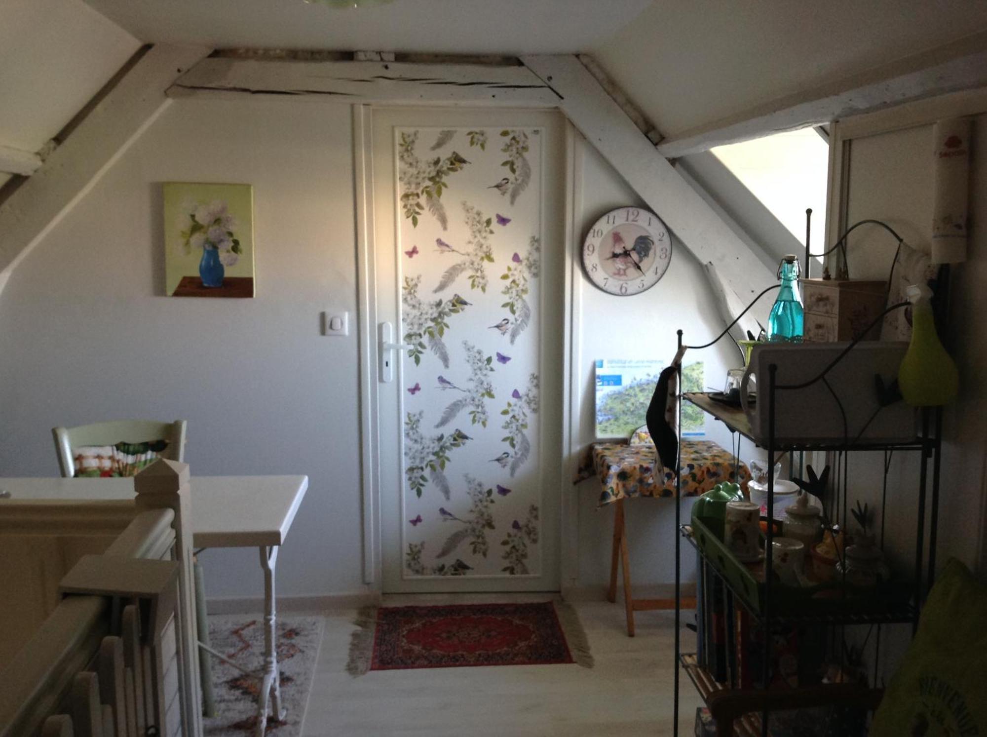 Bed and Breakfast Le Jardin Des Poules Thiétreville Exterior foto